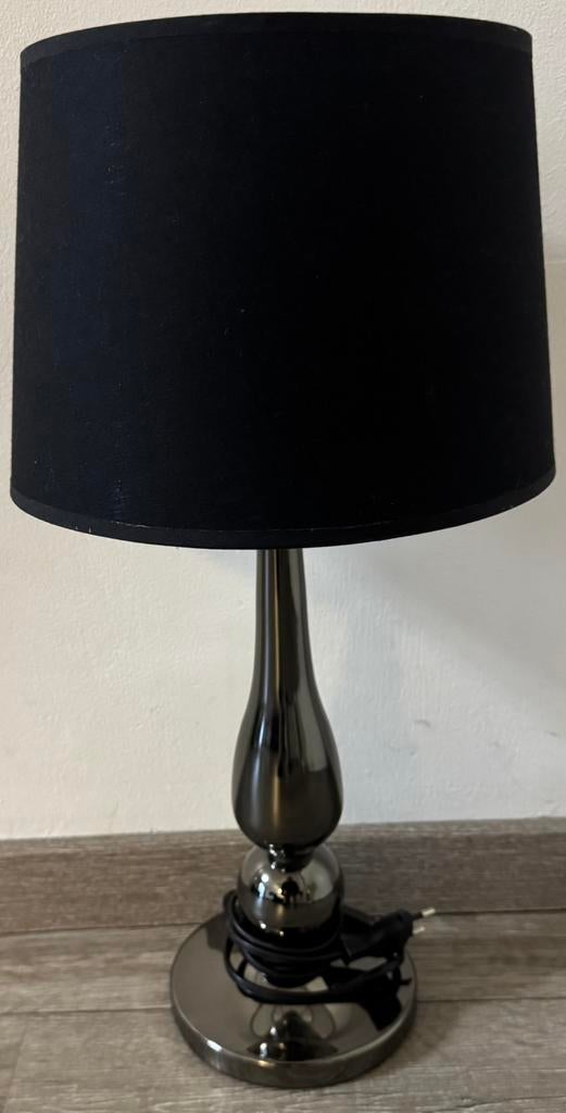 ***KOOP NU*** 2x Zwarte luxe tafellamp met touchbediening!, Overige materialen, Ophalen of Verzenden, Minder dan 50 cm, Landelijk