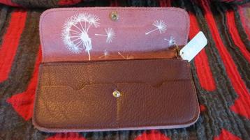 Keecie, leren portemonnee, telefoon hoes, aubergine beschikbaar voor biedingen