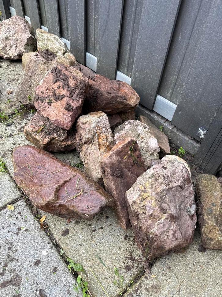 Zwerfkeien voor tuin of vijver, Tuin en Terras, Grind, Keien en Split, Gebruikt, Kei, Bruin, Overige materialen, Ophalen