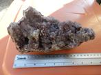1328 gram amethist op chalcedoon bieden vanaf € 20, Ophalen, Mineraal