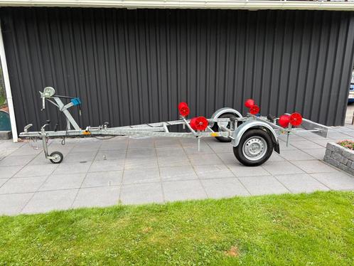 Rubbertboot Kantel trailer, Watersport en Boten, Boottrailers, Zo goed als nieuw, Minder dan 1500 kg, Minder dan 6 meter, Ophalen