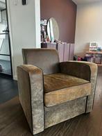 Bruine fauteuil in goede staat, Huis en Inrichting, Fauteuils, Ophalen, Gebruikt, Stof, 75 tot 100 cm