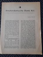 Amsterdamsche Bank N.V. Aandeel 1947, Ophalen of Verzenden, 1920 tot 1950, Aandeel