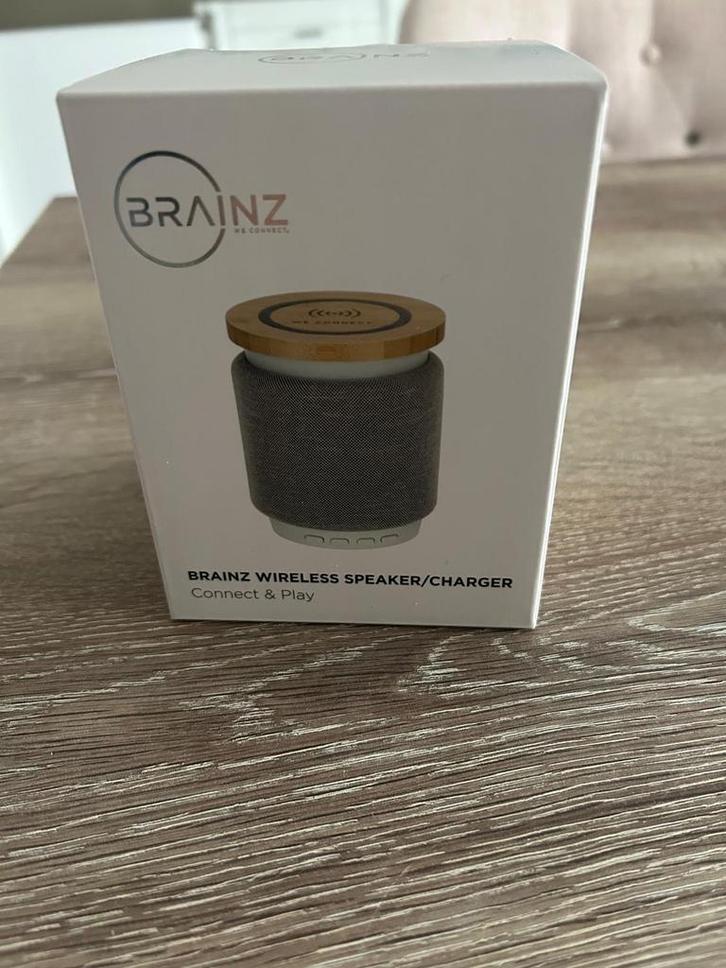 BRAINZ Draadloze Speaker/Charger - Nieuw in doos!, Audio, Tv en Foto, Luidsprekers, Nieuw, Overige typen, Minder dan 60 watt, Overige merken