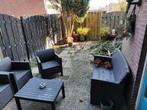 Loungeset donkergrijs, Tuin en Terras, Ophalen, Kunststof, Gebruikt, Bank