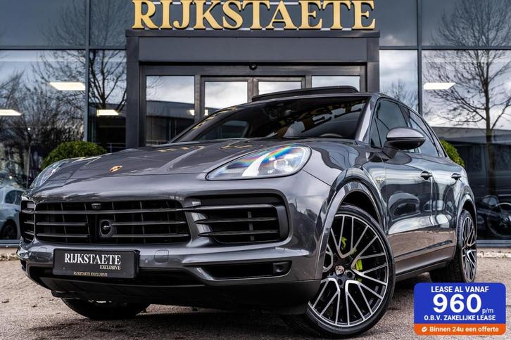 Porsche Cayenne 3.0 E-Hybrid|PANO|SPORT CHRONO|360|ACC|22', Auto's, Porsche, Bedrijf, Te koop, Cayenne, 360° camera, 4x4, ABS