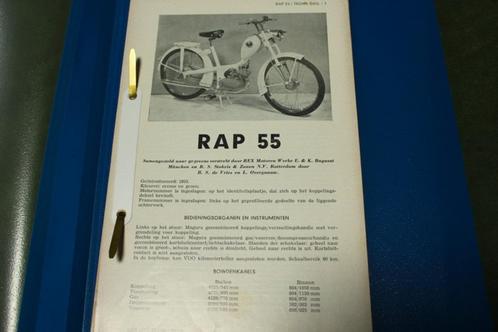 Rap 55  met REX motor werkplaats instructies vademecum, Fietsen en Brommers, Handleidingen en Instructieboekjes, Gebruikt, Ophalen of Verzenden