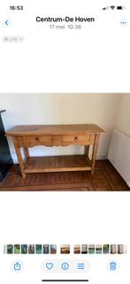 Antieke Engelse Side Table - Prachtstuk!, Huis en Inrichting, Tafels | Sidetables, Ophalen, Gebruikt, 100 tot 150 cm, Eikenhout