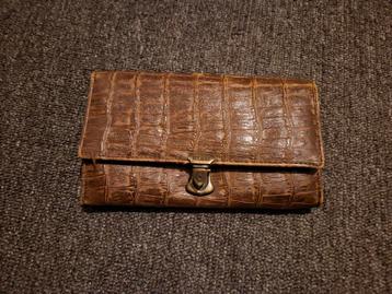 Vintage Bulaggi Portemonnee Bruin Leer beschikbaar voor biedingen