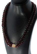Granaten 2-strengs ketting antiek 18k gouden slot dames, Sieraden, Tassen en Uiterlijk, Antieke sieraden, Ophalen of Verzenden