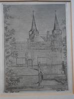 Delft, Droge Naald ets van de Graaff, v/d Oostpoort, Antiek en Kunst, Kunst | Etsen en Gravures, Ophalen