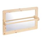 Spiegel met loopsteunstok, Ophalen