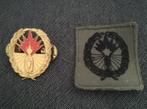 2x Brevet KL Algemene Vuursteunsystemen, Verzamelen, Militaria | Algemeen, Verzenden, Landmacht, Nederland, Embleem of Badge