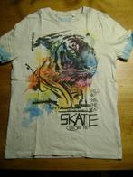 Wit t-shirt met print van tijger - maat 158/164, Gebruikt, C & A, Ophalen of Verzenden, Shirt of Longsleeve