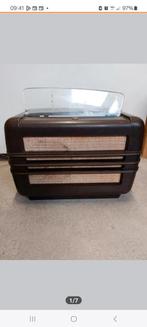 Philips  bx2810 bx281 0 bakeliet buizenradio 1948 a49, Antiek en Kunst, Ophalen of Verzenden