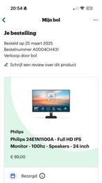 Philips 24" Full HD IPS Monitor - 100Hz, HDMI, IPS, Full HD, Zo goed als nieuw