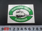 sticker transalpino reizen trein reizen, Ophalen, Zo goed als nieuw