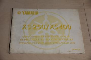 Werkplaatshandboek Yamaha XS250 / XS400 (aanvulling) beschikbaar voor biedingen