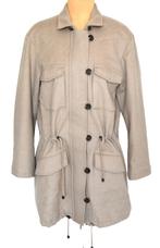 Stefanel wollen mantel, jas, kaki/grijs, Mt. 38 / M, Kleding | Dames, Jassen | Winter, Stefanel, Ophalen of Verzenden, Zo goed als nieuw