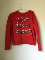 H&M gebreide Kersttrui rood bedrukt maat M, Ophalen of Verzenden, Zo goed als nieuw