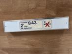 Nummerbord uit treinstel 843., Verzamelen, Spoorwegen en Tramwegen, Ophalen, Gebruikt, Trein, Overige typen