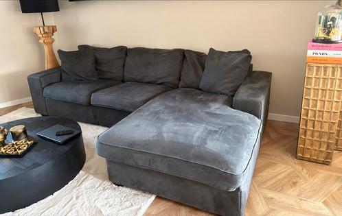 Antraciet Hoekbank - Ruim & Comfortabel, Huis en Inrichting, Banken | Bankstellen, Gebruikt, Hoekbank, Vierpersoons of meer, 250 tot 300 cm