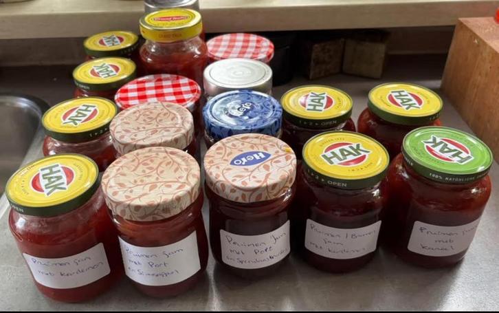 Zelfgemaakte pruimen jam in diverse smaken, Diversen, Levensmiddelen, Ophalen of Verzenden
