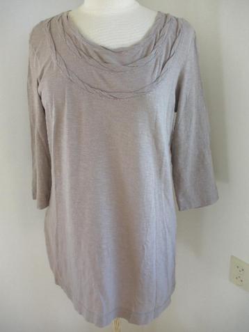 ONE TOUCH tuniek t- shirt taupe bruin maat 38 - nieuw -