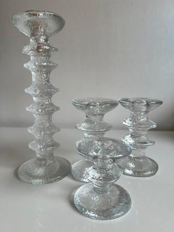 4 Vintage Iittala Festivo Kandelaar 6-knoops Timo Sarpaneva beschikbaar voor biedingen