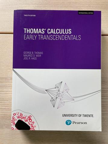 Thomas’ Calculus - Early Transcendentals (12de druk) beschikbaar voor biedingen