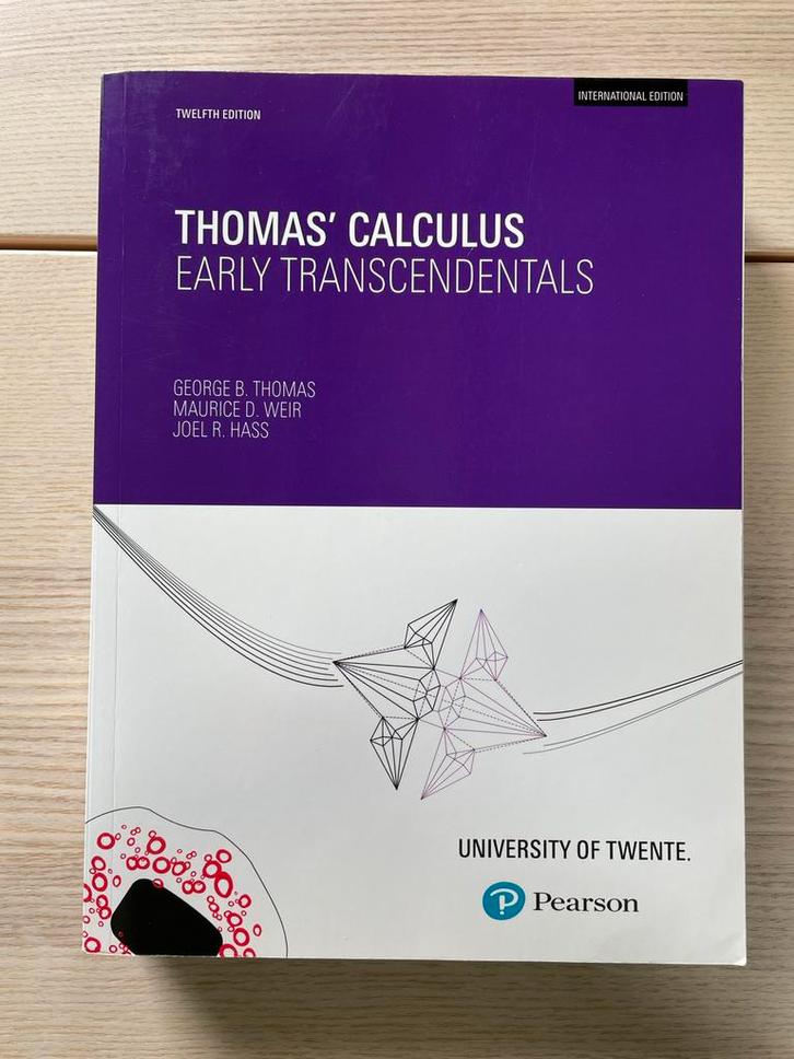 Thomas’ Calculus - Early Transcendentals (12de druk), Boeken, Studieboeken en Cursussen, Gelezen, WO, Beta, Ophalen of Verzenden