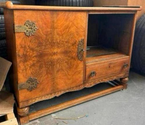 Authentieke theekast van hout met veel opbergruimte, Huis en Inrichting, Kasten | Dressoirs, Ophalen