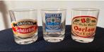 3 Verschillende kleine jenever/vieux glaasjes. Hoogte 5 cm., Ophalen of Verzenden, Zo goed als nieuw, Borrel- of Shotglas