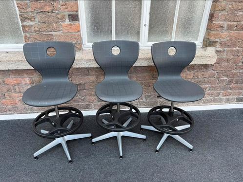 Partij van 3 bureau / balie stoelen verstelbaar, Huis en Inrichting, Bureaustoelen, Zo goed als nieuw, Bureaustoel, Zwart, Ophalen of Verzenden