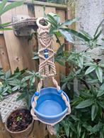 Macrame hanger inclusief schaaltje!, Tuin en Terras, Bloempotten, Rond, Ophalen of Verzenden, Aardewerk, Minder dan 40 cm