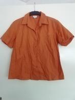 Oranje blouse met versiering, Ophalen, Zo goed als nieuw, Maat 42/44 (L), Oranje