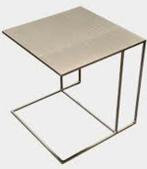 Gezocht Minotti Leger bijzettafel, Minder dan 55 cm, Rond, Ophalen of Verzenden, Zo goed als nieuw