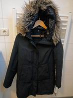 winterjas met bontcapuchon, Kleding | Dames, District, Ophalen of Verzenden, Zo goed als nieuw, Maat 38/40 (M)