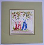 Kaart met bloemen, aquarel verf., Ophalen of Verzenden, Zo goed als nieuw