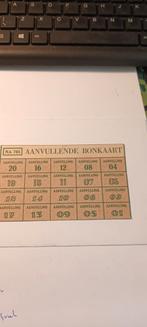 Oude Aanvullende Bonkaart NA 705, Verzamelen, Ophalen of Verzenden, Gebruikt