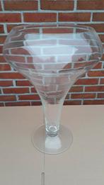 Hoge glazen vaas (kom), Overige kleuren, 50 tot 75 cm, Ophalen of Verzenden, Glas