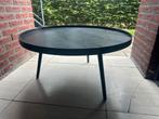 WOOOD Mesa XL Zwarte Bijzettafel - Rond, Huis en Inrichting, Tafels | Salontafels, Ophalen, 50 tot 100 cm, Rond, 50 tot 100 cm