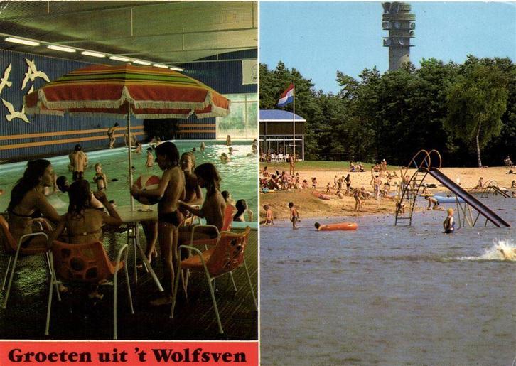 Groeten uit t Wolfsven - Mierlo - 2 afb - 1982? gelopen, Verzamelen, Ansichtkaarten | Nederland, Gelopen, Noord-Brabant, Voor 1920