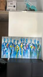 Blue Group of People | Schilderij, Antiek en Kunst, Kunst | Schilderijen | Abstract, Ophalen