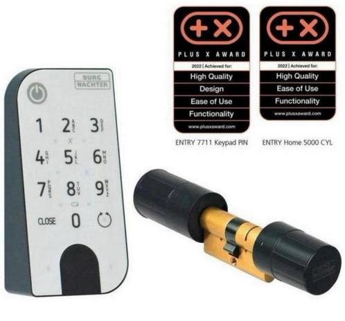Elektronische deurcilinder met PIN en Bluetooth/app, Doe-het-zelf en Verbouw, Hang- en Sluitwerk, Nieuw, Slot, Ophalen