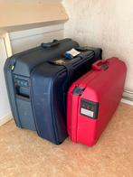 Diverse set van 3 koffers (2x samsonite), Gebruikt, Hard kunststof, 45 tot 55 cm, Slot