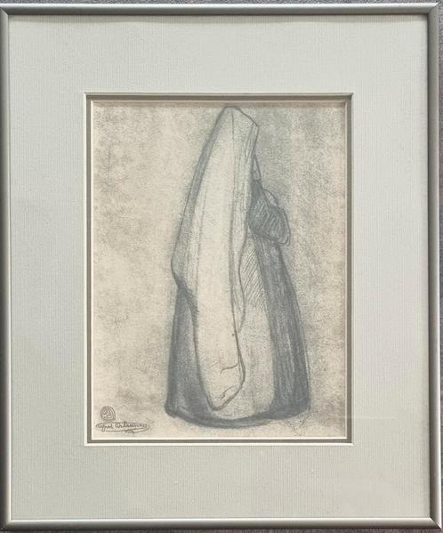 Alfred-Napoleon(Alfred) Delaunois "Non", Antiek en Kunst, Kunst | Schilderijen | Klassiek, Ophalen of Verzenden
