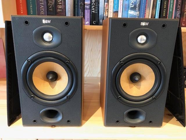 b&w bowers & wilkins dm601 s2 speakers sorrento nieuwstaat, Audio, Tv en Foto, Luidsprekers, Zo goed als nieuw, Front, Rear of Stereo speakers
