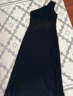 Zwarte One-Shoulder Avondjurk, Maat 38/40 (M), Zwart, Ophalen of Verzenden, Zo goed als nieuw