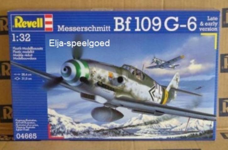 Modelbouw Revell 1:32 Messerschmitt Bf 109 G-6- 4665, Hobby en Vrije tijd, Modelbouw | Vliegtuigen en Helikopters, Nieuw, Vliegtuig